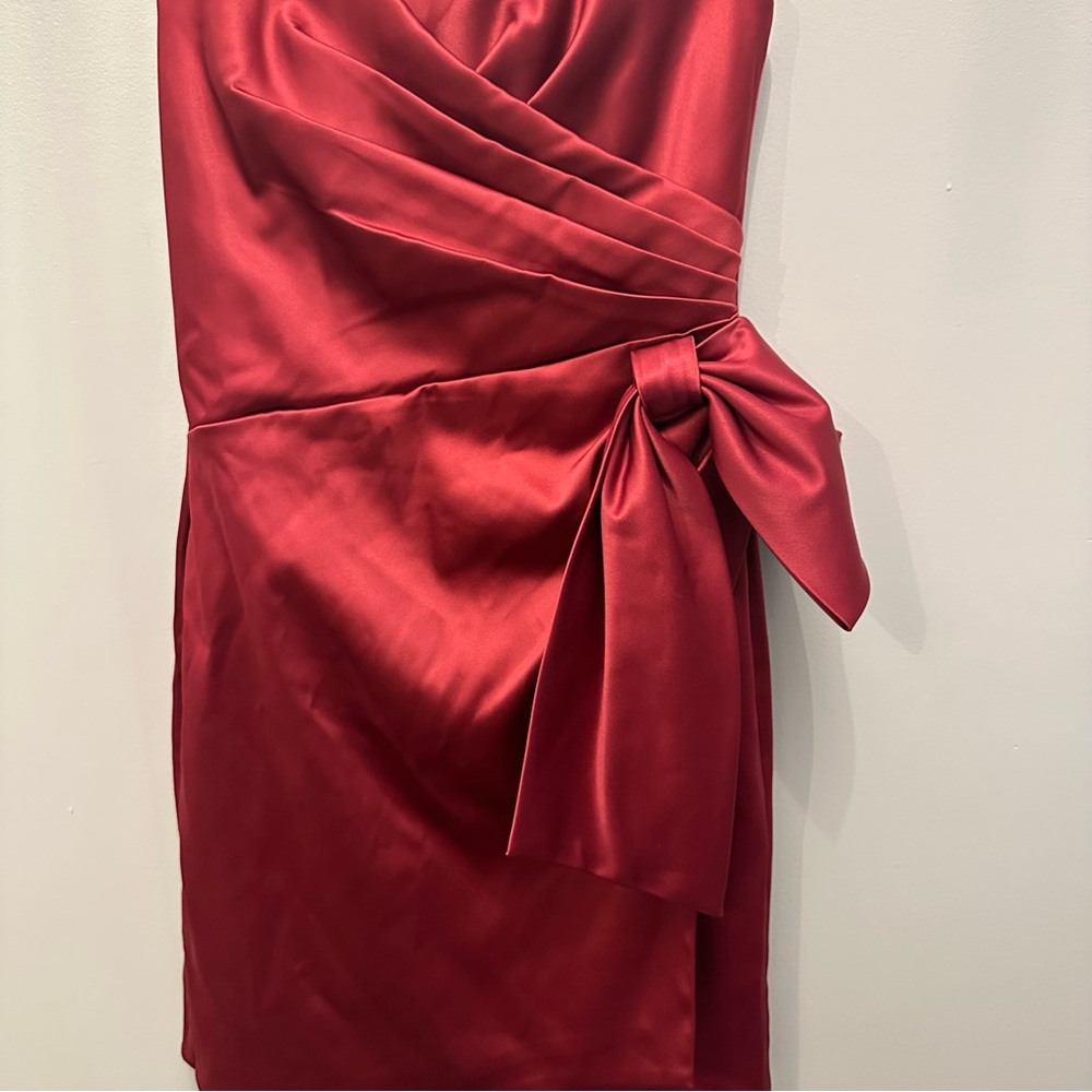 White House Black Market Strapless Bow Dress. Women’s 00. - Picture 6 of 10